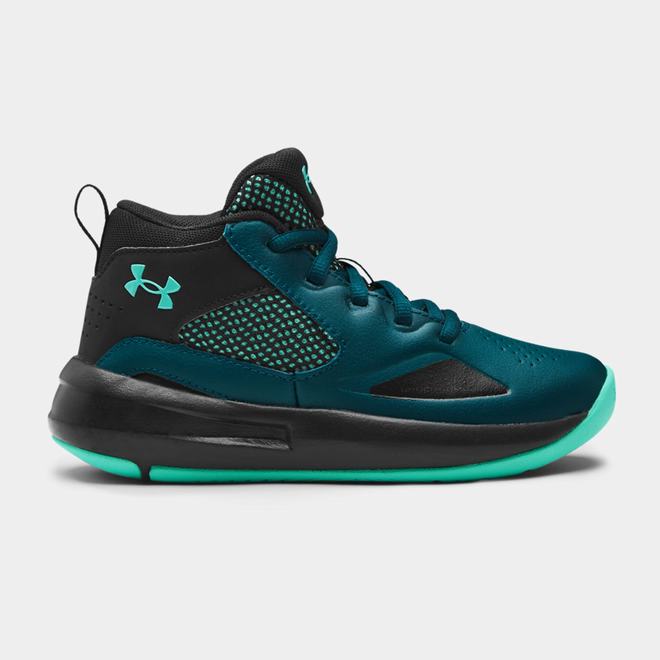 Under Armour Lockdown 5 - Chlapcenske Basketbalove Topanky - Čierne Tyrkysové/Čierne